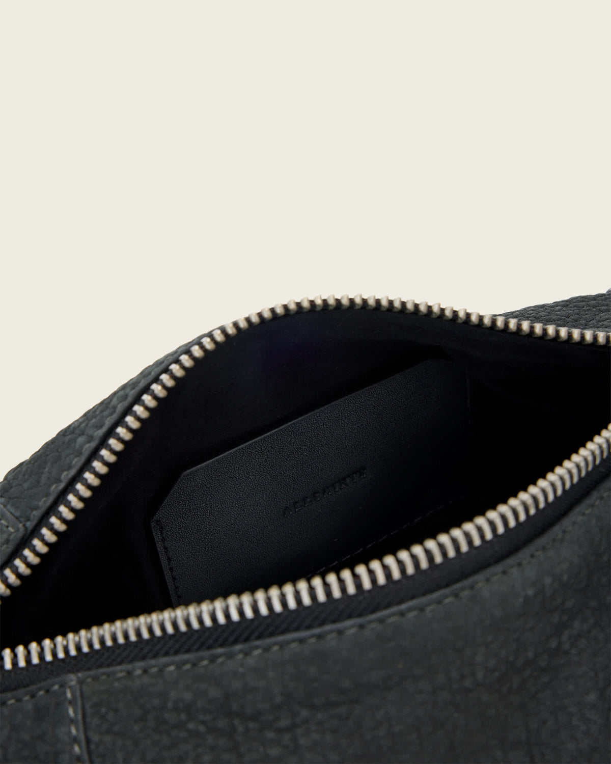 Vega Leather Mini Shoulder Bag METEORITE GREY