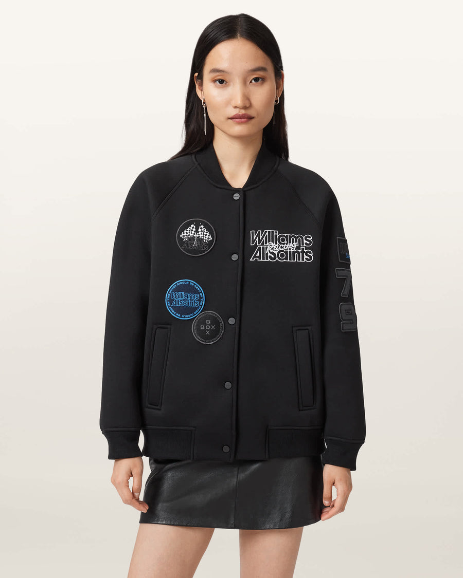 Williams X AllSaints Nico Bomber Jacket Black