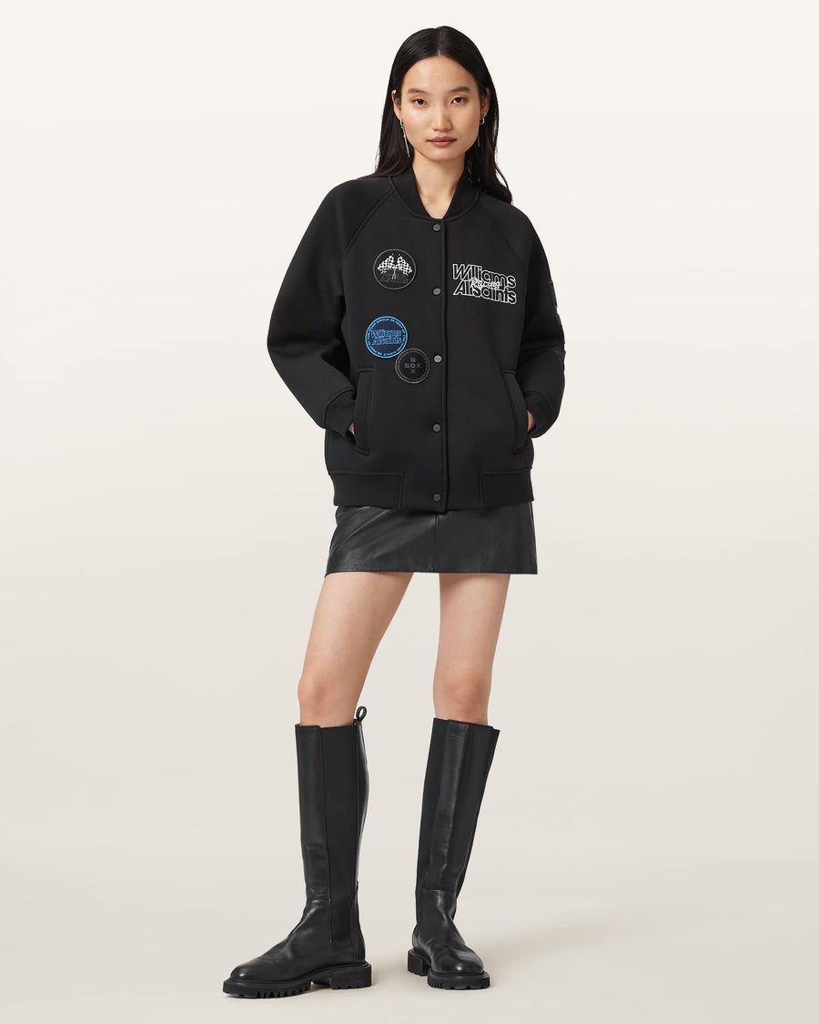 Williams X AllSaints Nico Bomber Jacket Black