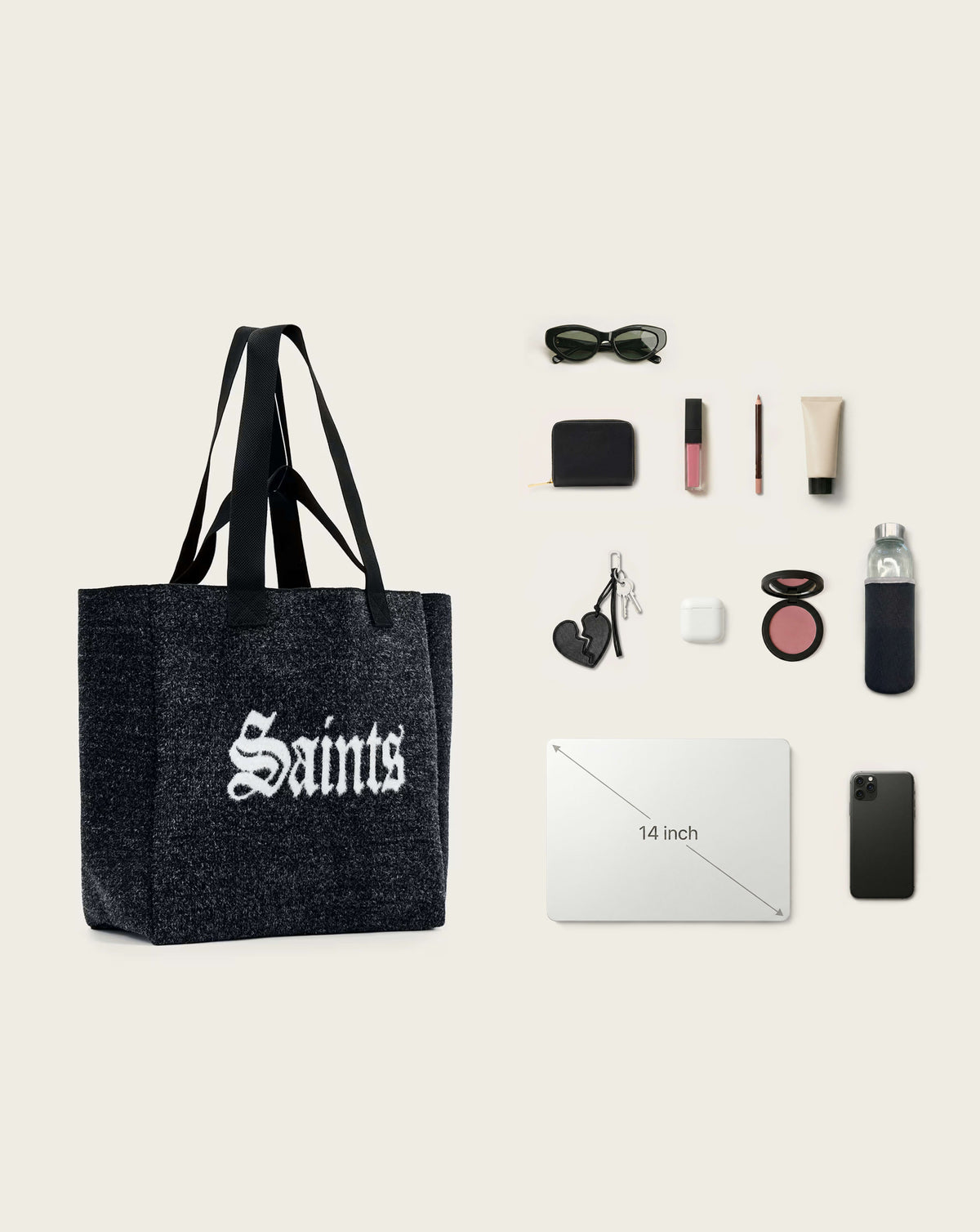 Izzy Saint Tote Bag Black