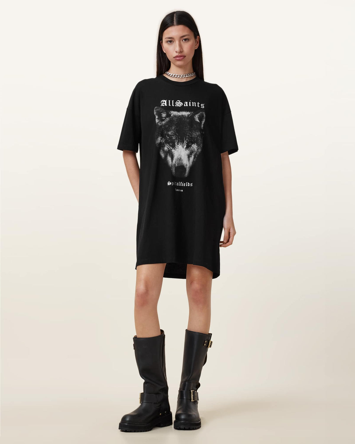 Dawn Tee Mini Dress Black