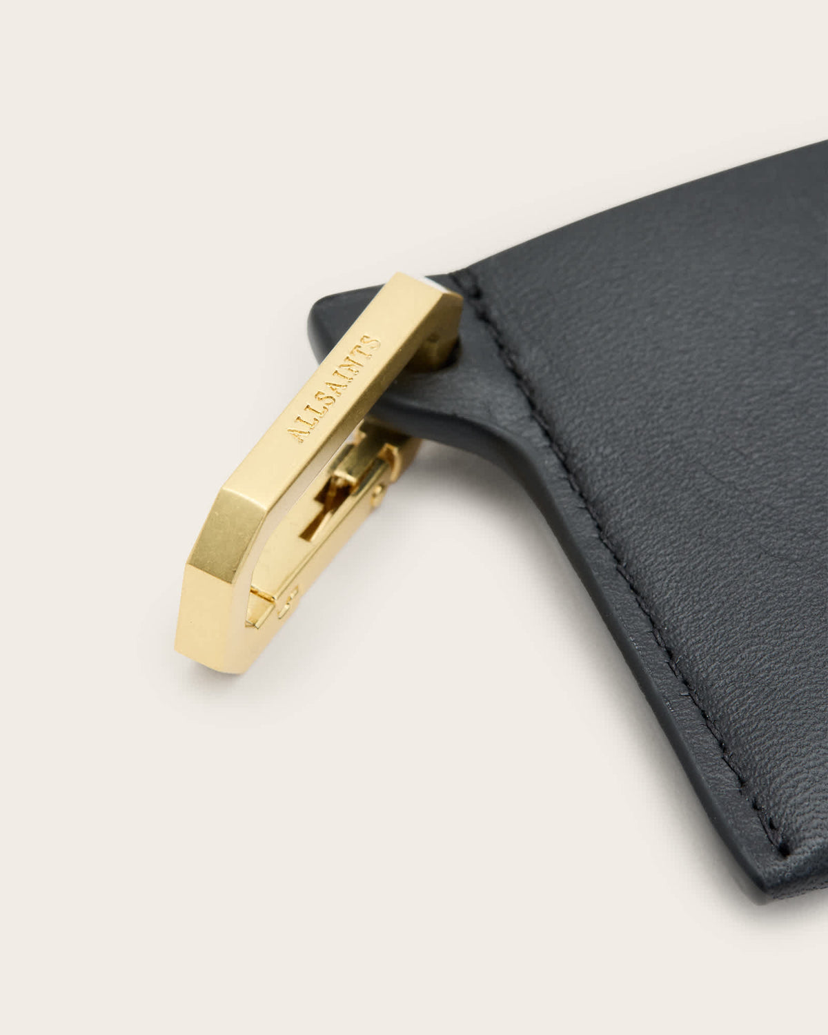 Hex Leather Cardholder Black