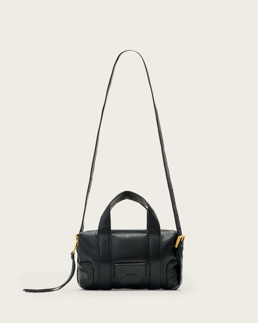 Ares Grain Compact Crossbody Bag Black
