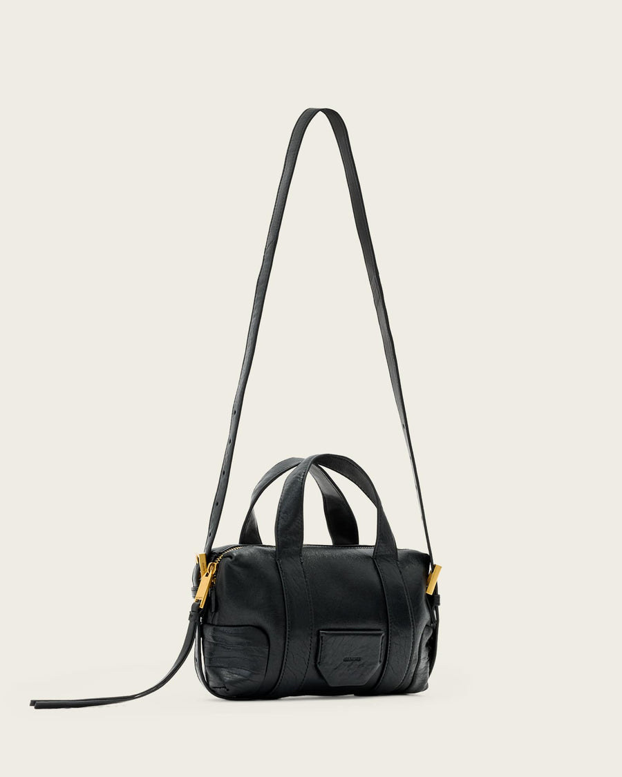 Ares Grain Compact Crossbody Bag Black