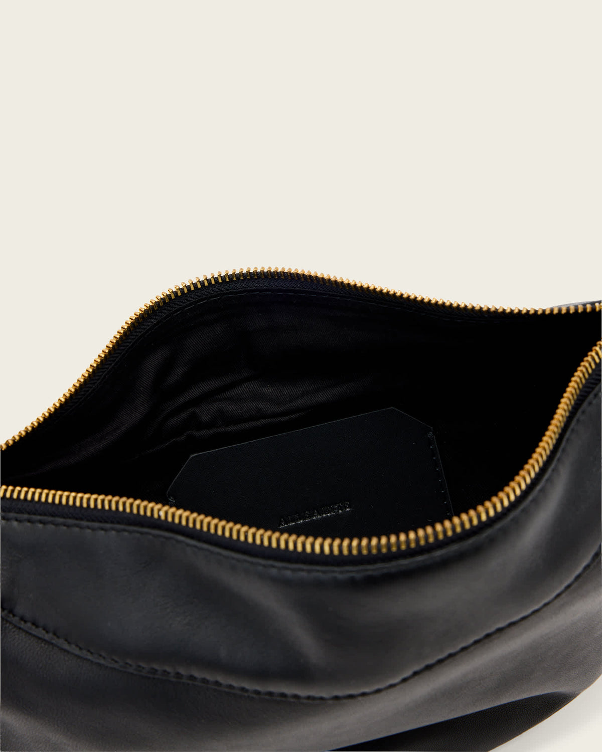 Luna Leather Shoulder Bag Black