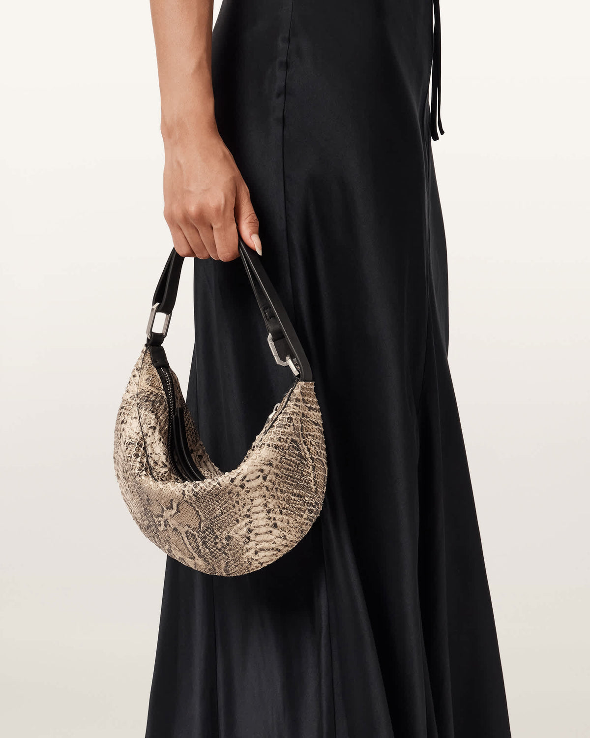 Luna Micro Snake Bag DESERT WHITE