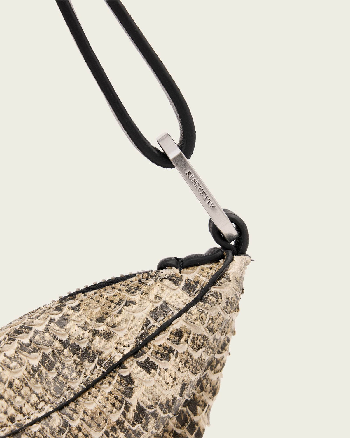 Luna Micro Snake Bag DESERT WHITE