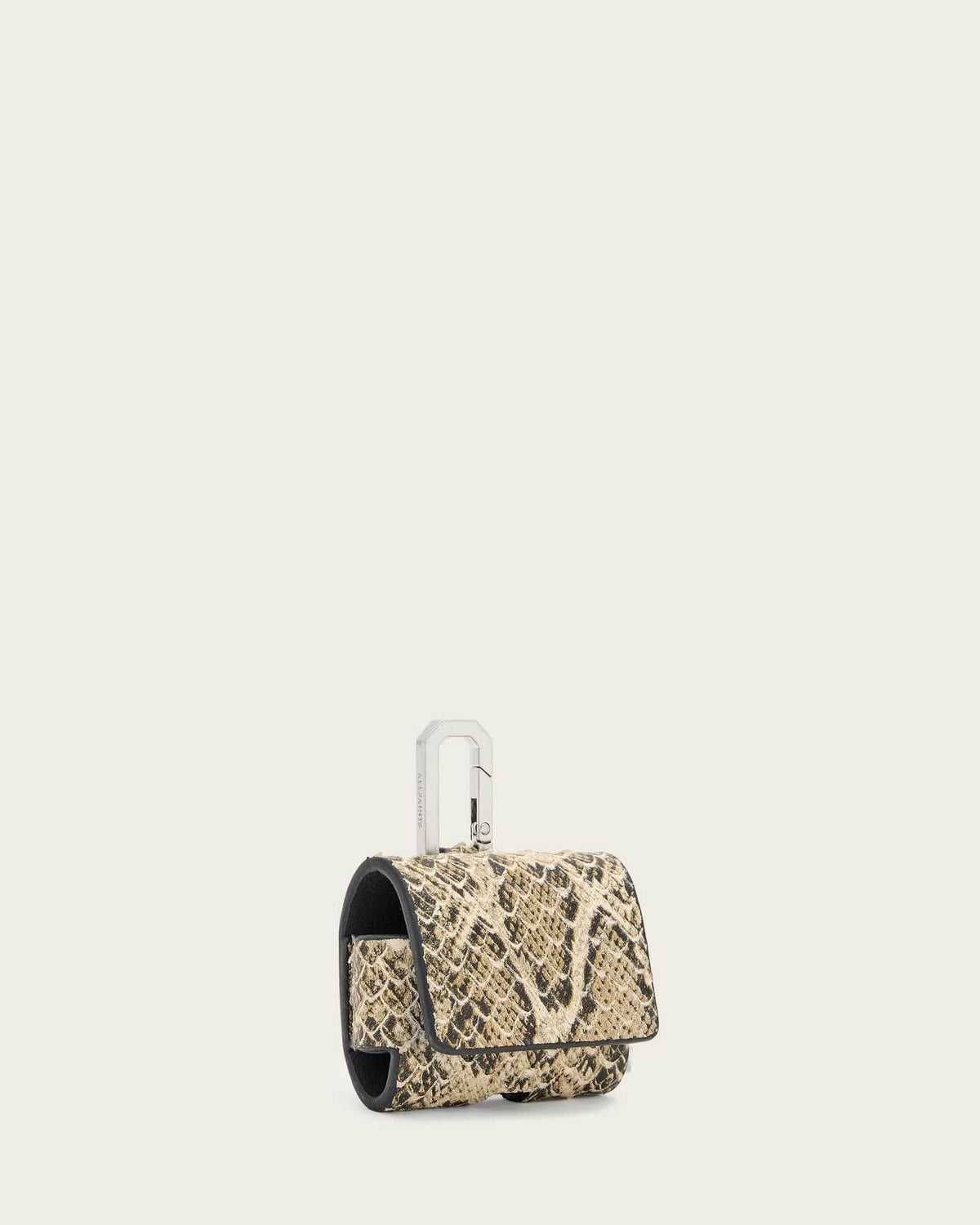 AirPod Leather Snake Case DESERT WHITE