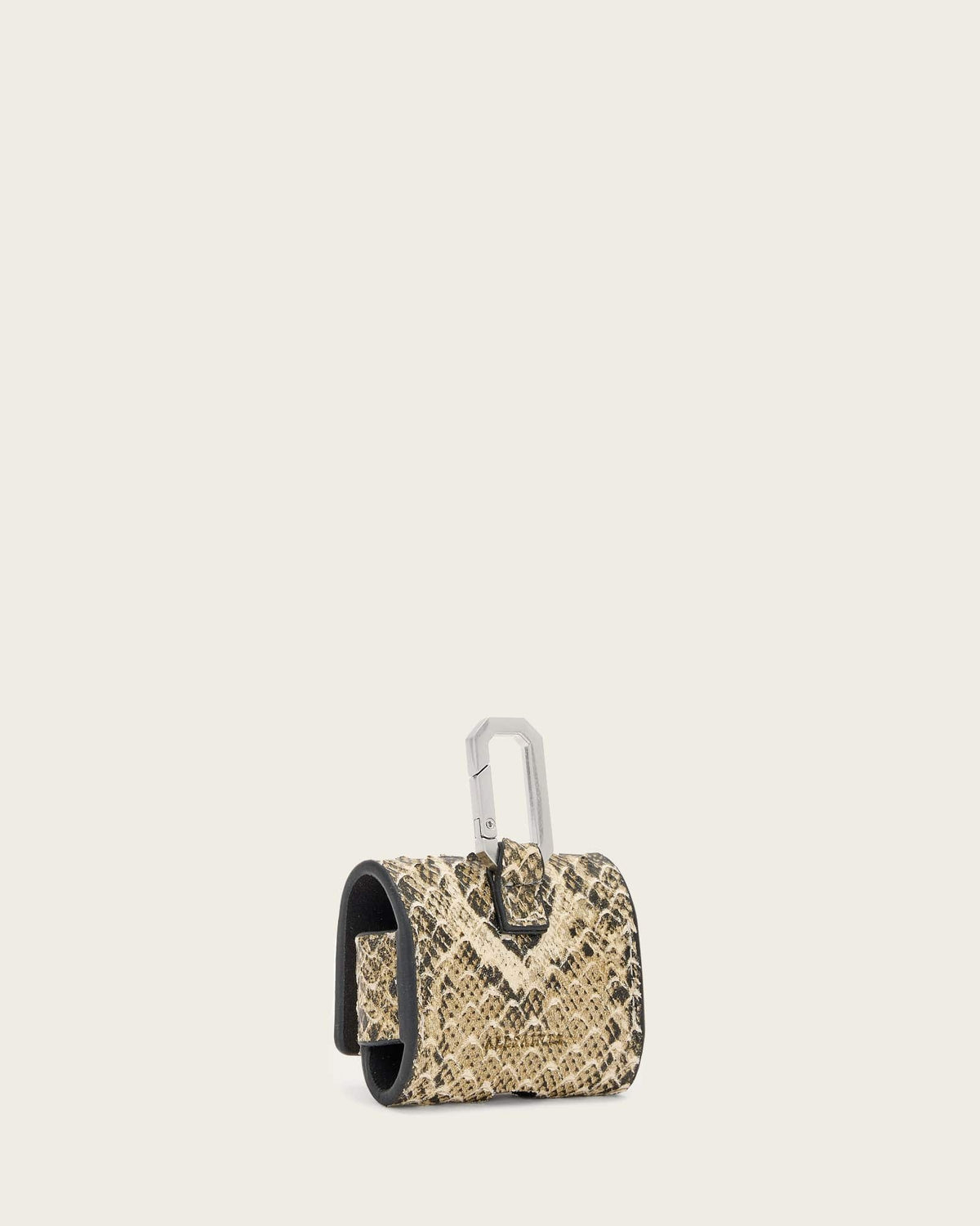 AirPod Leather Snake Case DESERT WHITE