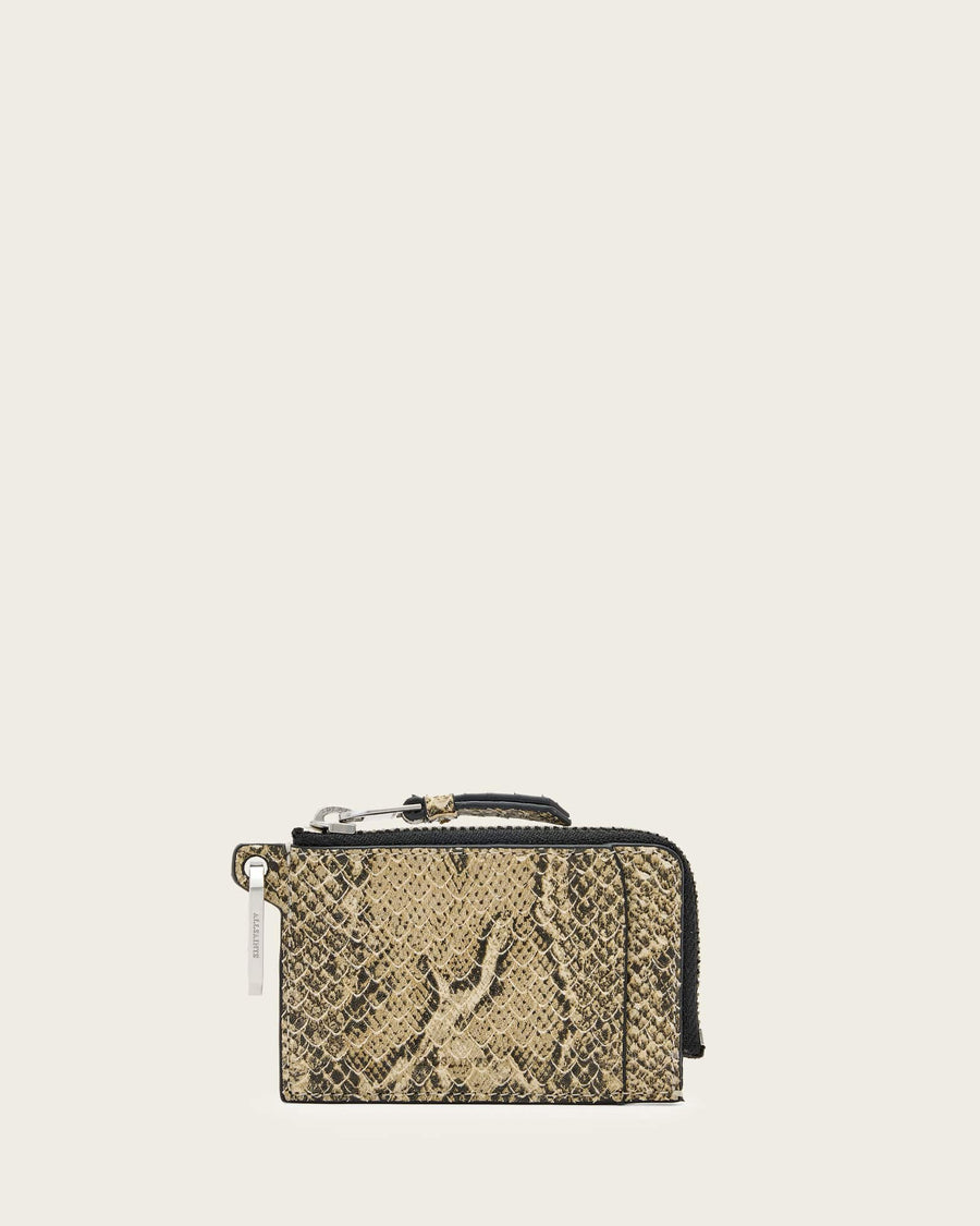 Remy Leather Snake Wallet DESERT WHITE