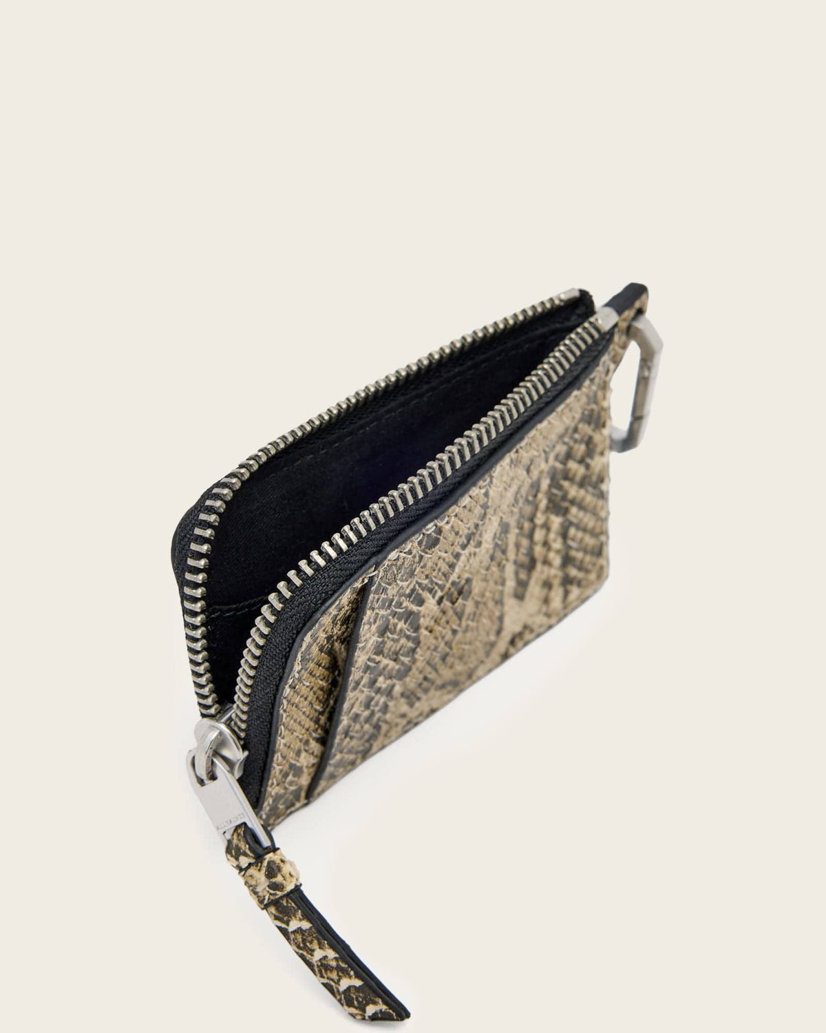 Remy Leather Snake Wallet DESERT WHITE