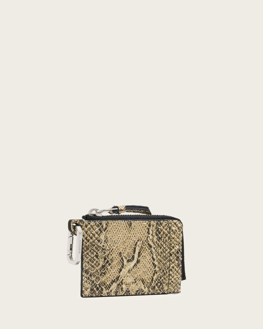 Remy Leather Snake Wallet DESERT WHITE