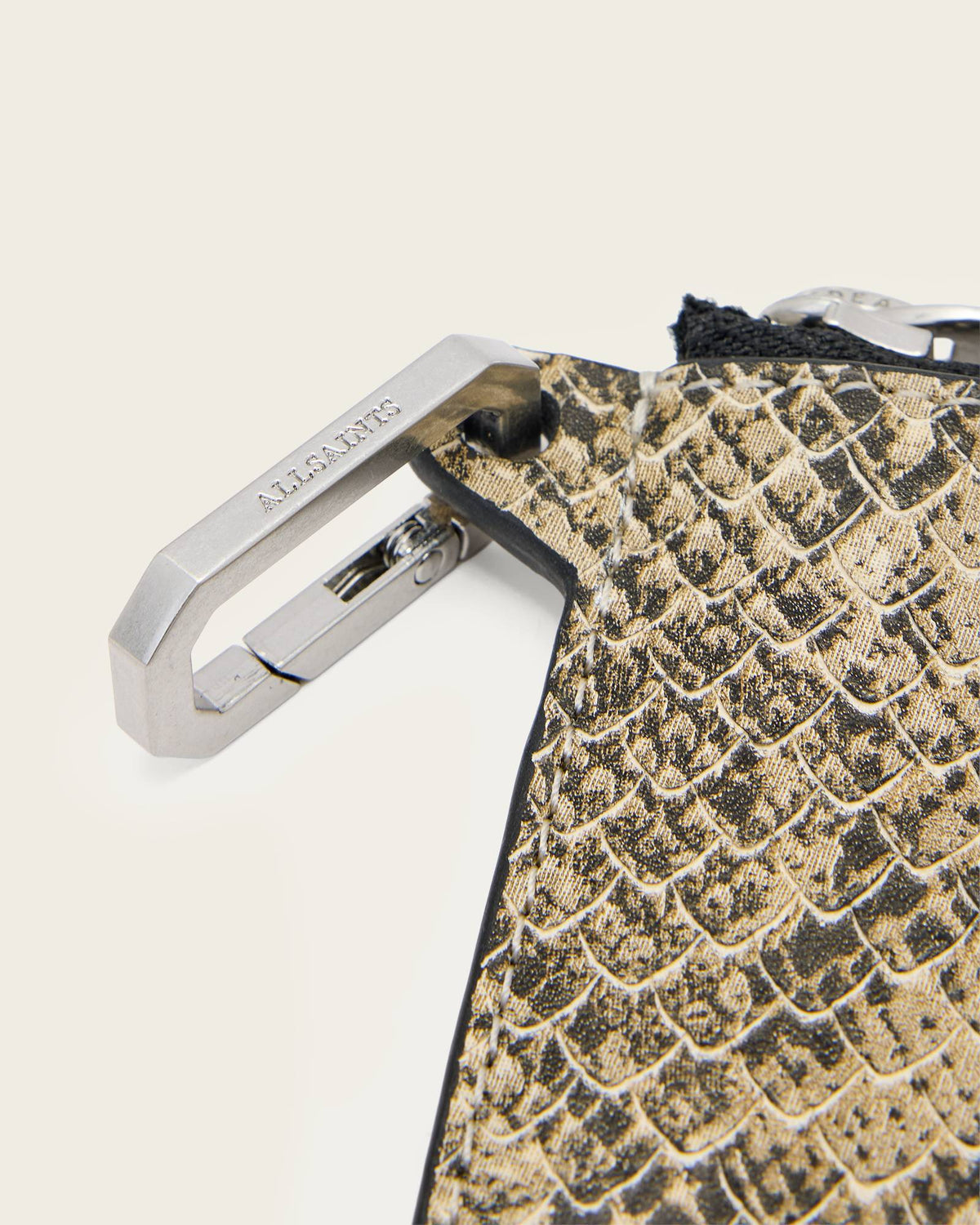 Remy Leather Snake Wallet DESERT WHITE