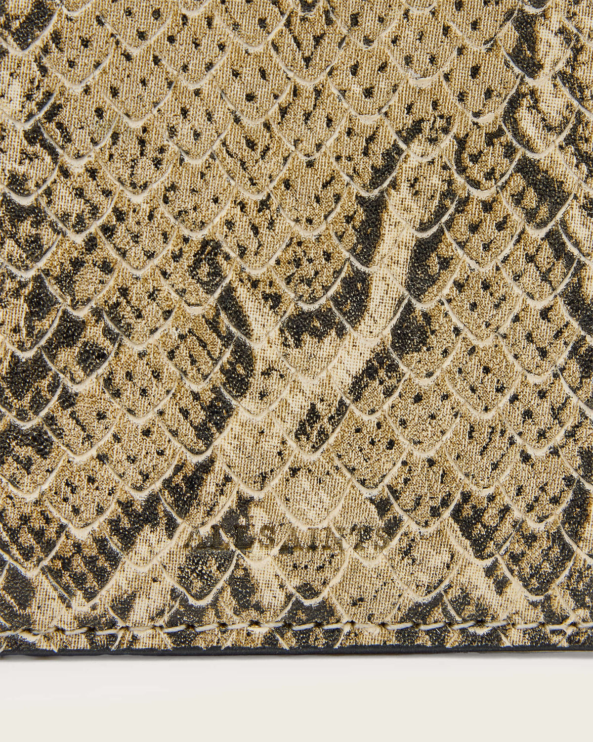 Remy Leather Snake Wallet DESERT WHITE