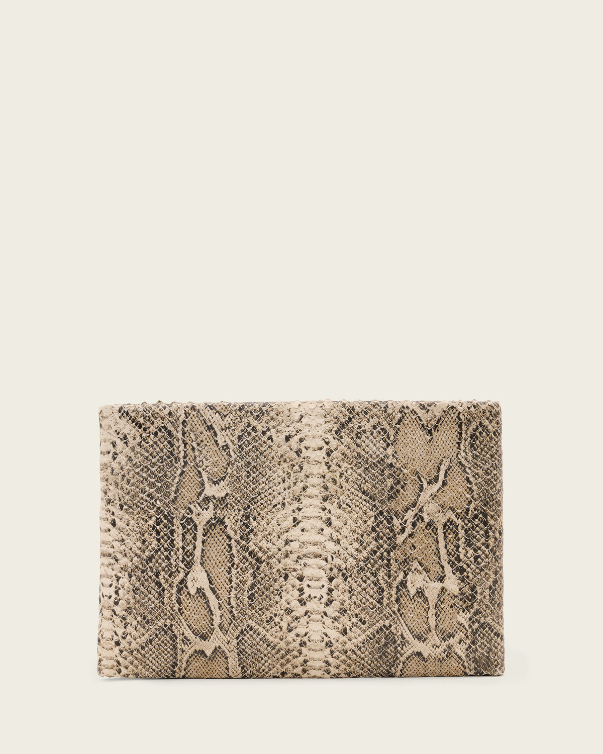 Bettina Leather Snake Clutch Bag