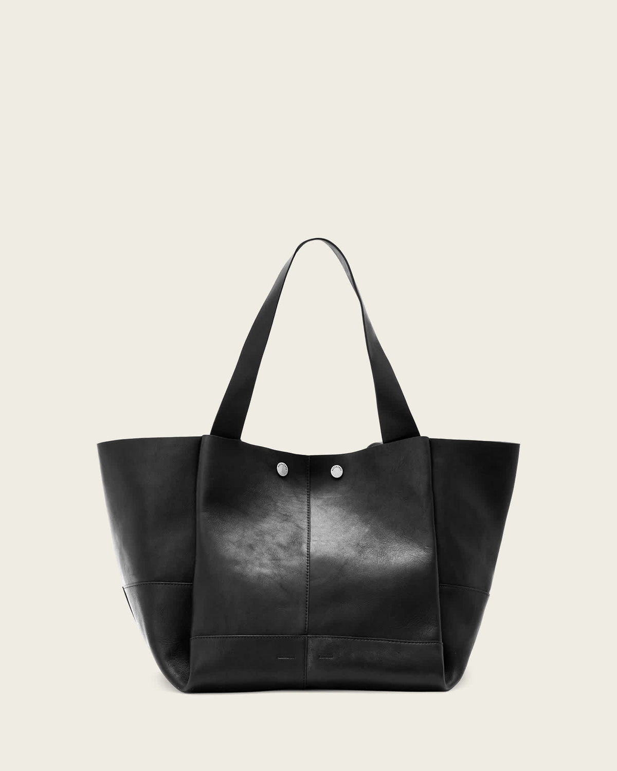 Rosalie Large Leather Tote Bag Black