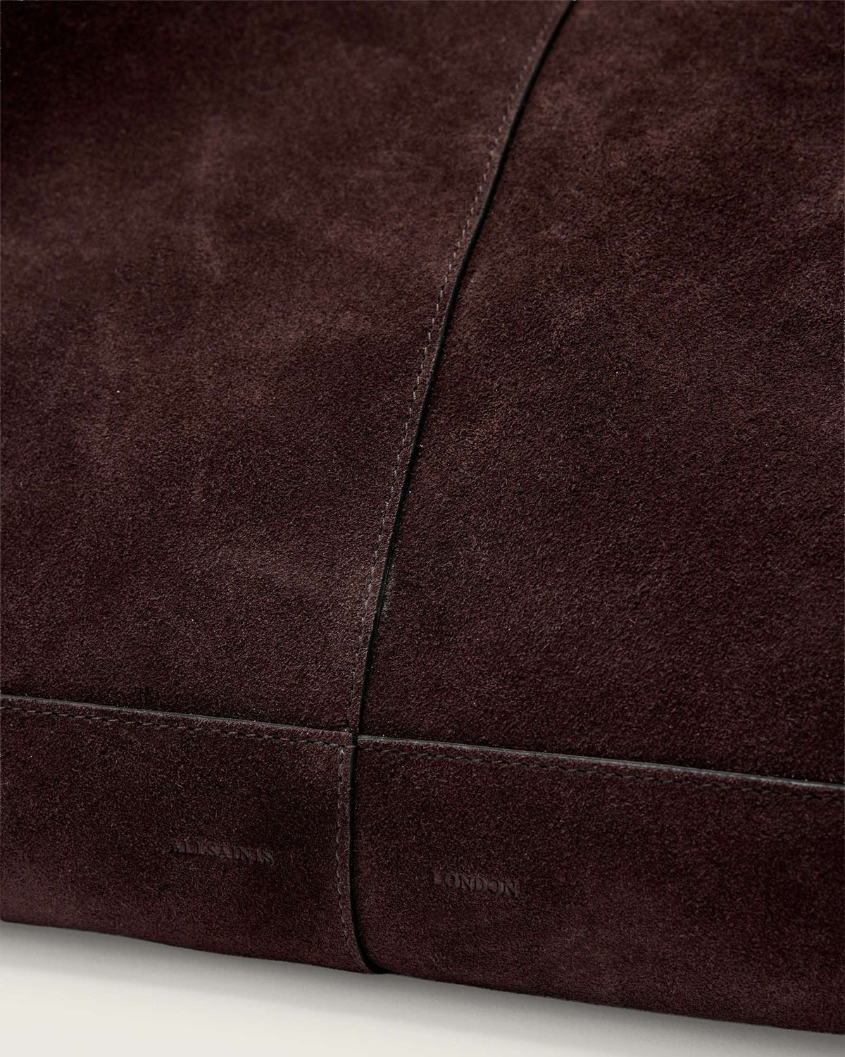 Rosalie Large Suede Tote Bag BURNT UMBER RED