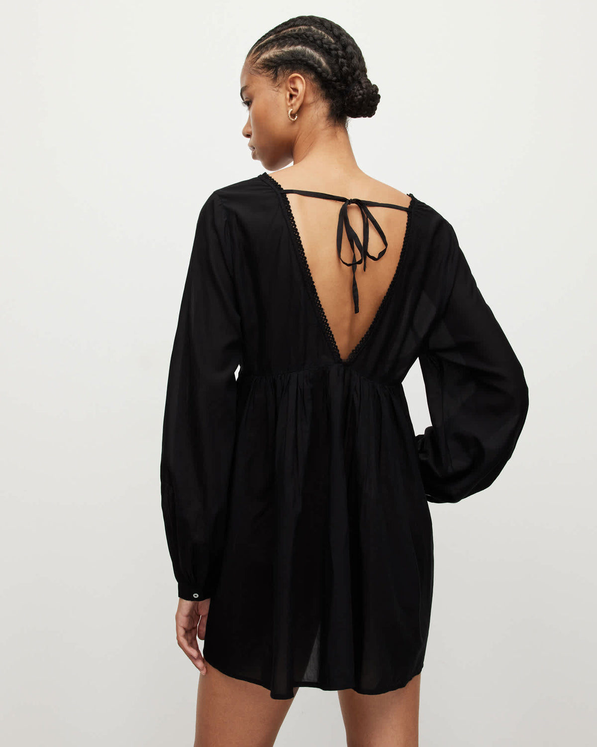 Christie Lace Trim Mini Cover Up Dress | ALLSAINTS MÉXICO