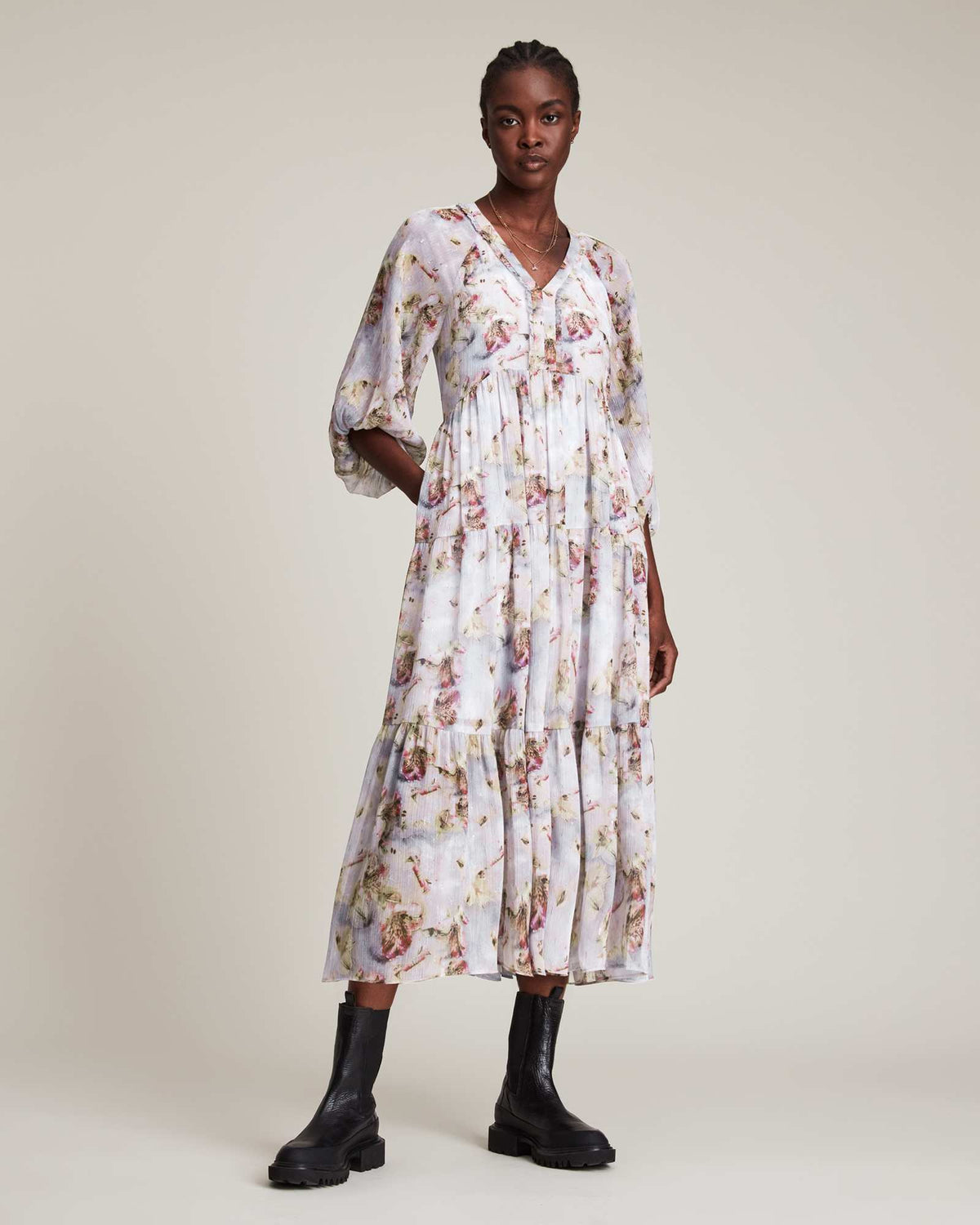 Trude Vimur Maxi Dress Ice Blue