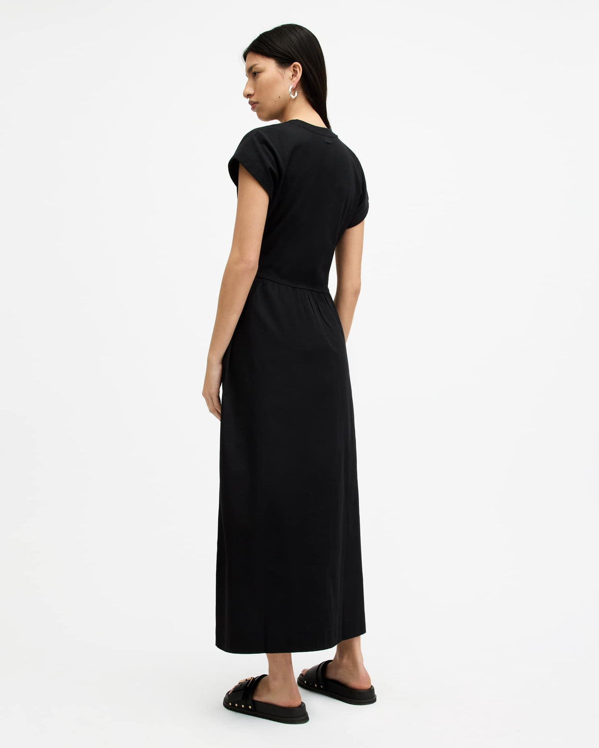Frankie Short Sleeve Maxi Dress Black