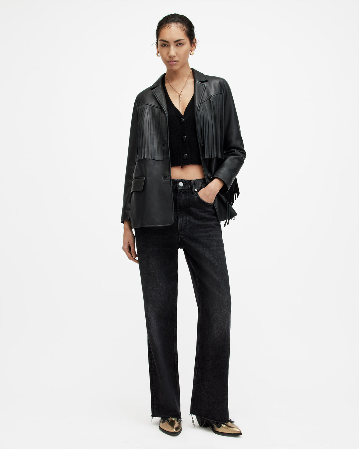 Blake Low Slung Wide Leg Denim Jeans