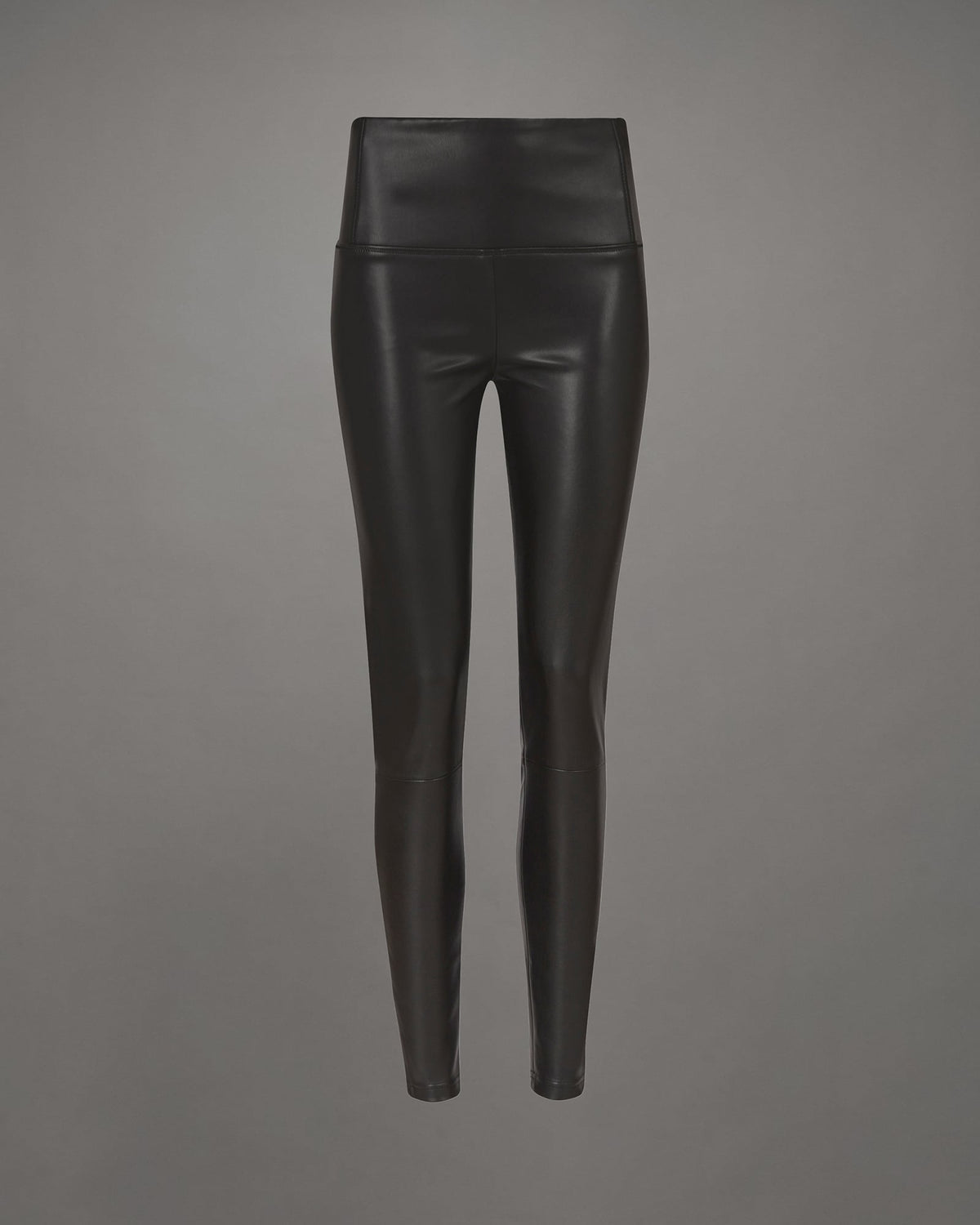 Cora High-Rise Skinny Fit Faux Leggings Black