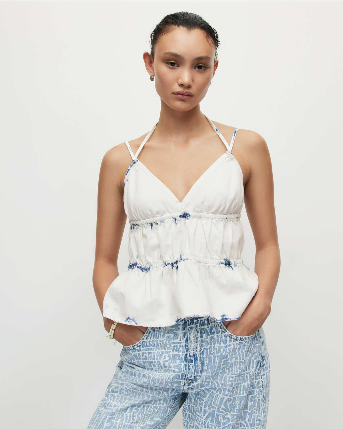 Sulli Denim Top BLEACH WHITE