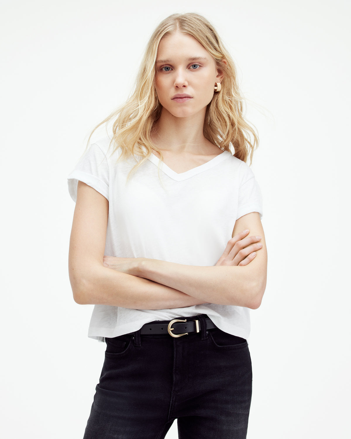 Anna V-Neck Short Sleeve T-Shirt