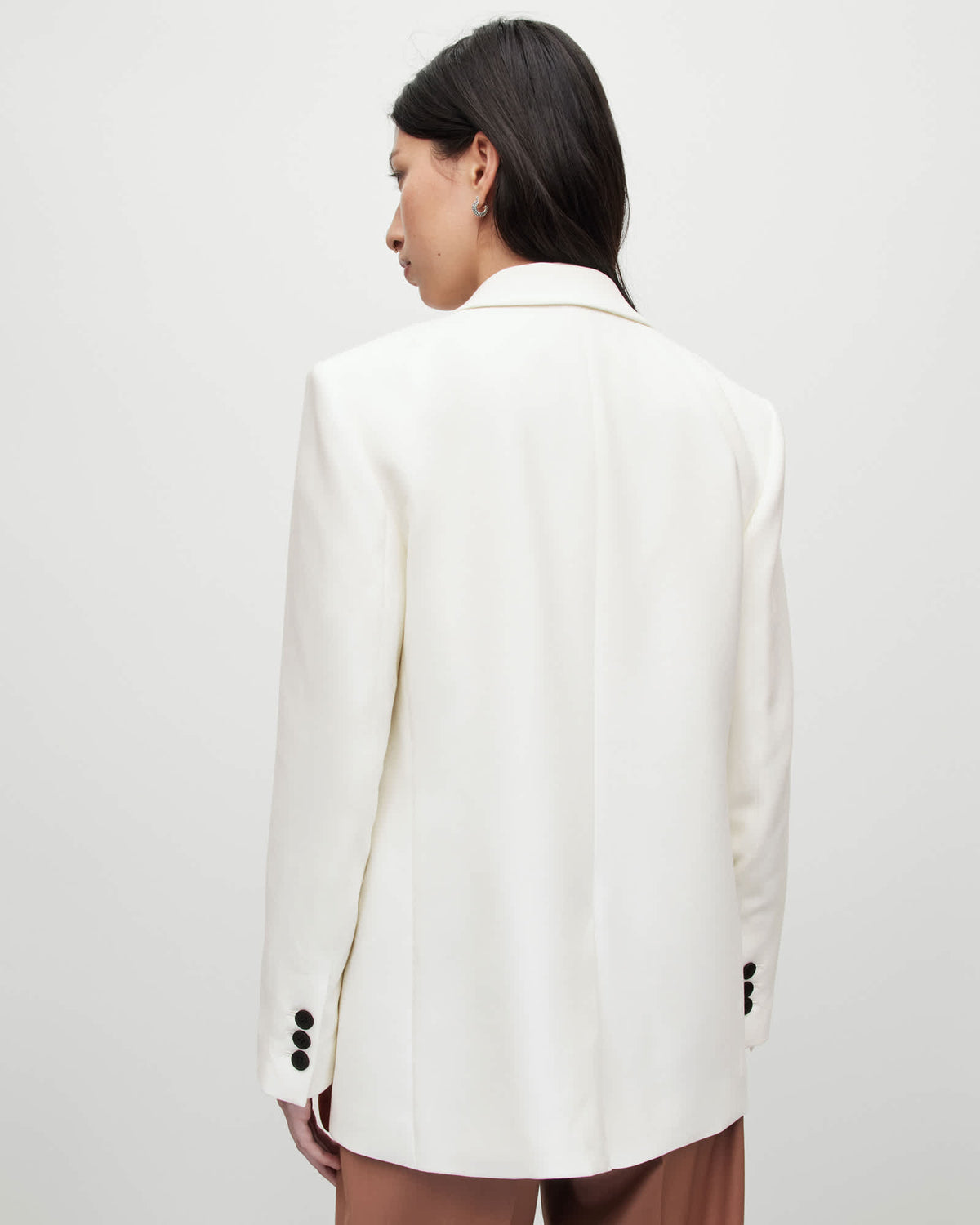 London Single Breasted Blazer Off White