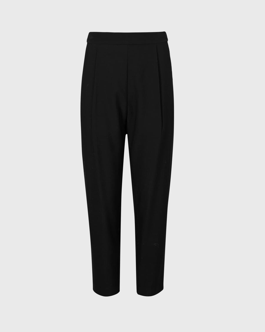 Aleida Tapered Low-Rise Trousers Black
