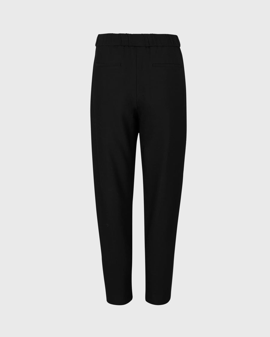 Aleida Tapered Low-Rise Trousers Black